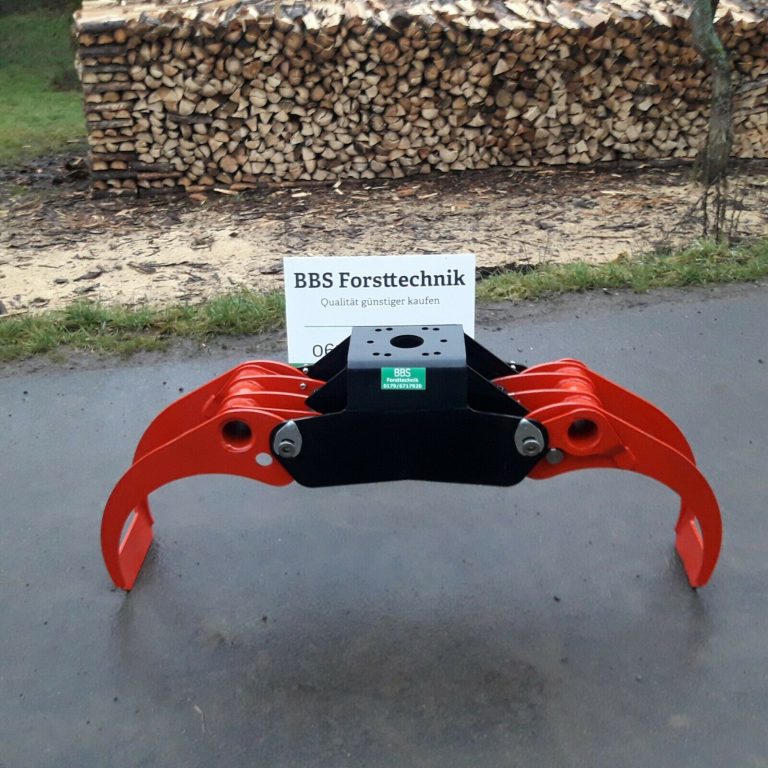 Holzzange Aus Stahl - Robuster Holzgreifer Für Scheite Bis 150kg, 20,3cm Orange