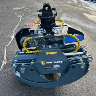 Uniforest Holzgreifer 1500 PRO mit Sägeeinheit MS 500 hydraulische Kettensäge Greifersäge