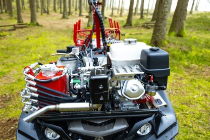 Rückewagen T 1850 ATV UTV Traktor Radantrieb, Teleskoprahmen, Honda Benzin Aggregat – Bild 10