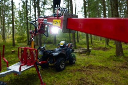 Rückewagen T 1850 ATV UTV Traktor Radantrieb, Teleskoprahmen, Honda Benzin Aggregat – Bild 6