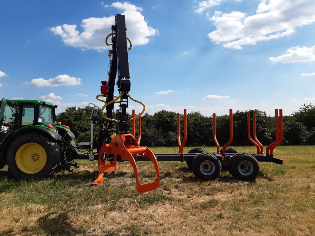 KTS 13000 mit 8,6m Kran Rückewagen Holzwagen Forstwagen – Bild 13