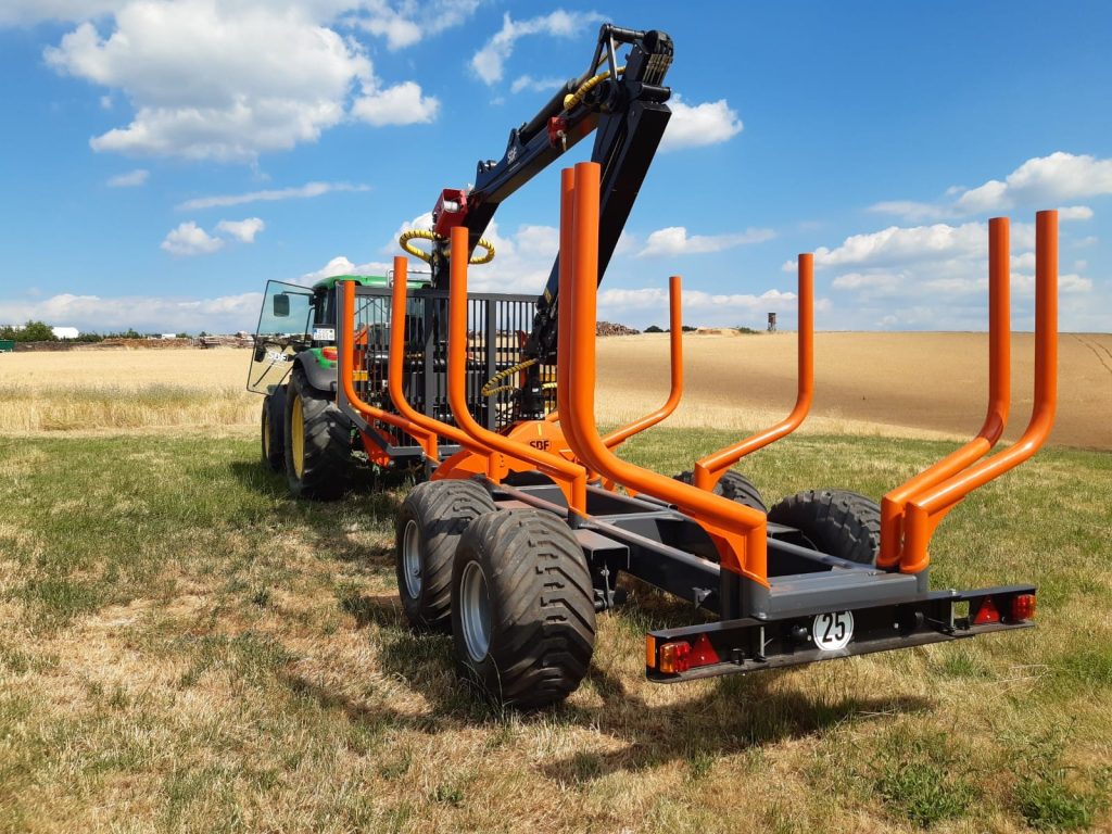 KTS 13000 mit 8,6m Kran Rückewagen Holzwagen Forstwagen – Bild 4
