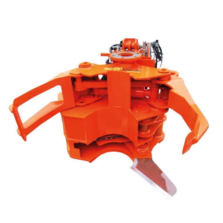 BioJack Fällgreifer 400 COMBI Greifer mit Säge- und Messerschnitt für Bagger