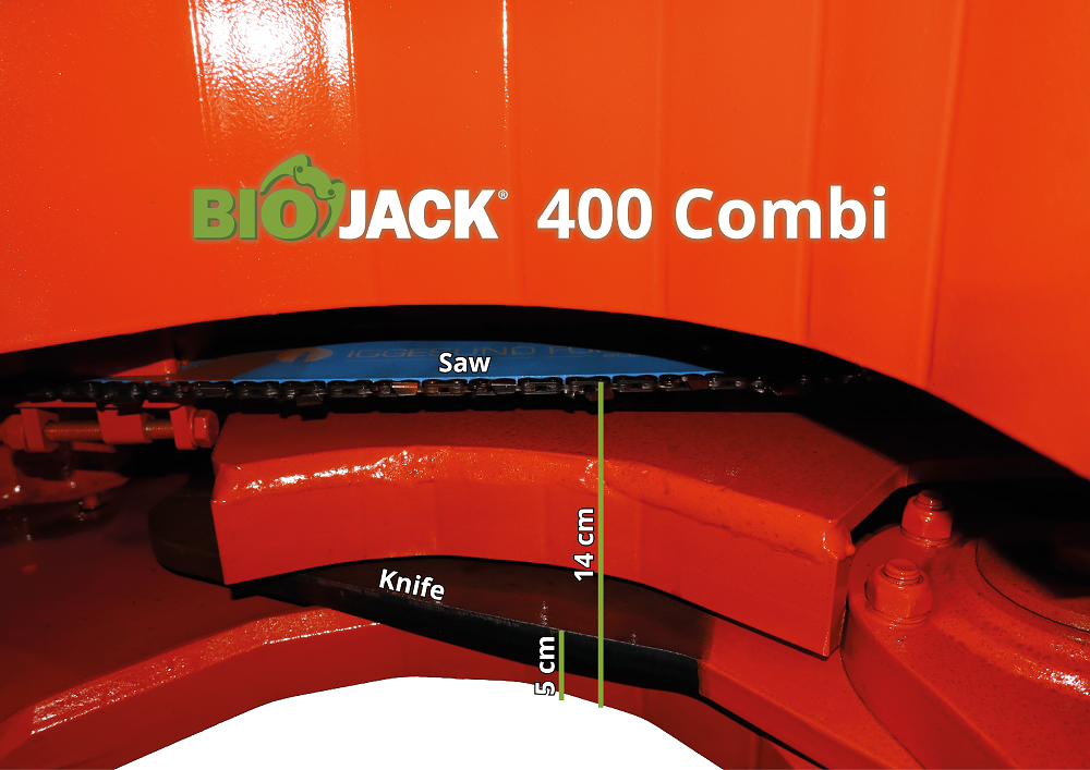 BioJack Fällgreifer 400 COMBI Greifer mit Säge- und Messerschnitt für Bagger – Bild 2