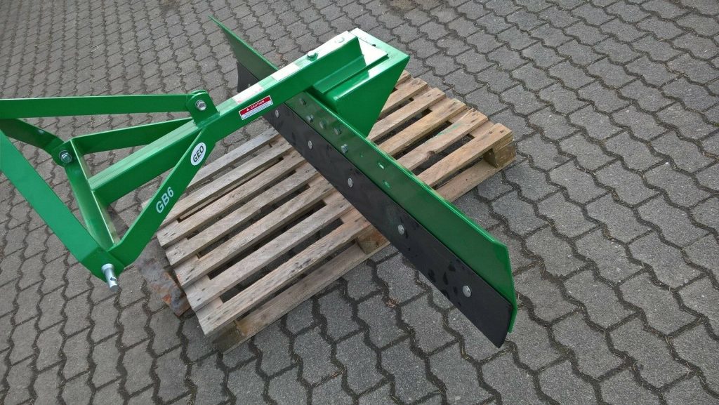 Geo GBR 120 cm Planierschild, Wegehobel Erdschild Schneeschild für Traktor, Kleintraktor – Bild 4