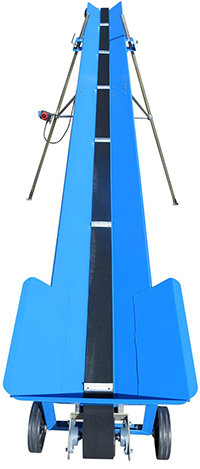 Faxes Förderband für Brennholz, Bandbreite 100mm und 5,00 m lang, 230V Motor – Bild 3