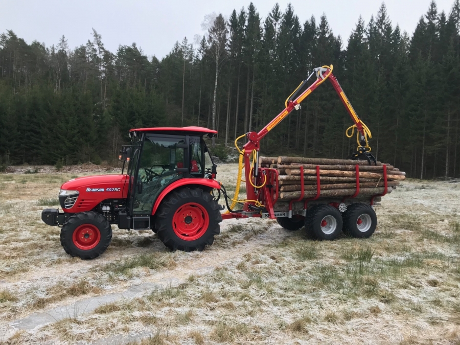 Kranman Rückewagen T5000, Radantrieb, hydr.Bremse, Forstkran 4.60