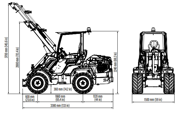 Multione 11.6 Teleskoplader Radlader Hoflader Kabine SBF – Bild 31