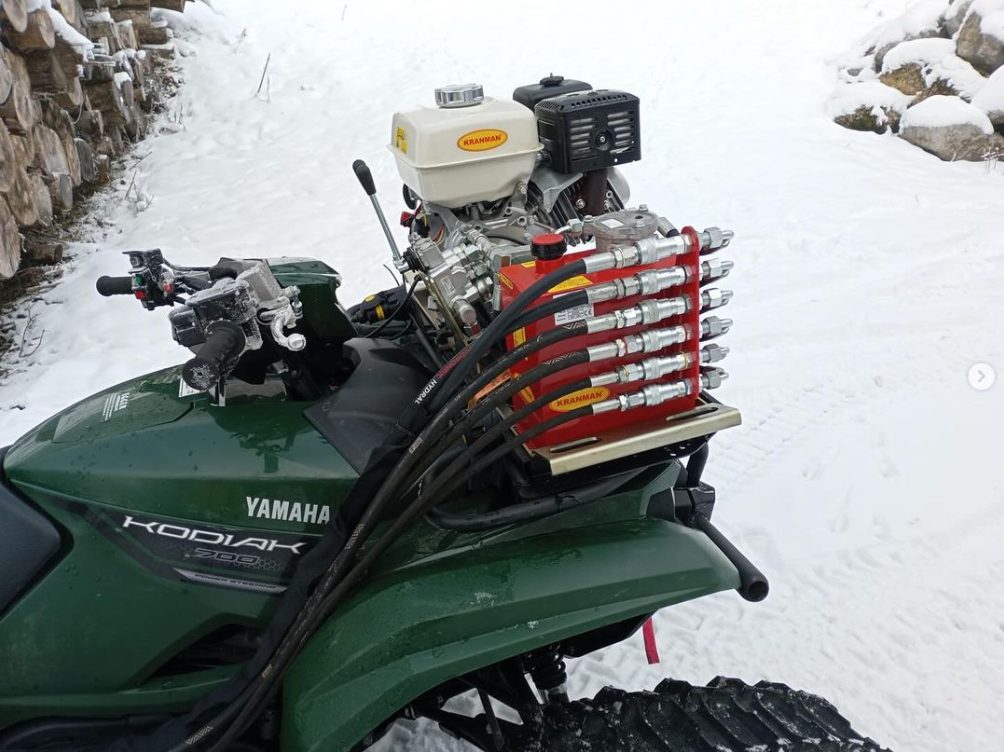 Rückewagen Kranman T1750 mit 30-50 Kran inklusive Eigenantrieb für ATV UTV Traktor Quad – Bild 14