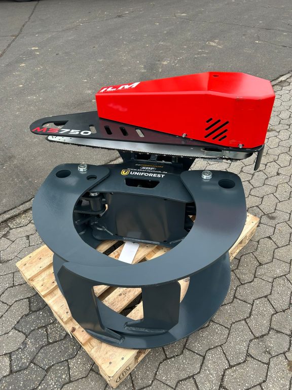 Uniforest Uniforest Premium 36 Holzgreifer mit Sägeeinheit hydraulische Kettensäge Greifersäge – Bild 3