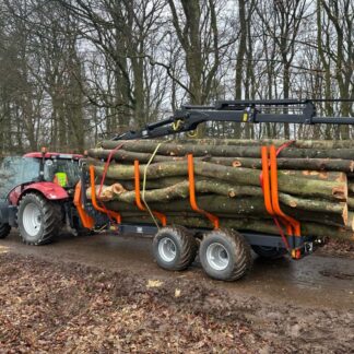 KTS 13000 mit 8,6m Kran Rückewagen Holzwagen Forstwagen