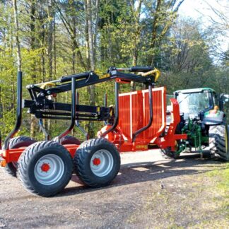 KTS 13000 mit 8,6m Kran Rückewagen Holzwagen Forstwagen