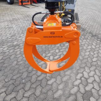 KTS KG210 Greifer 3 to Rotator MS03 Pendelgelenk Zange SBF Bagger