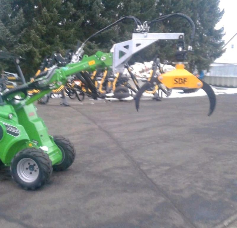 Holzgreifer Holzzange Steingreifer mit Rotation 014 3 to mit Rotator Avant Multione SBF – Bild 5