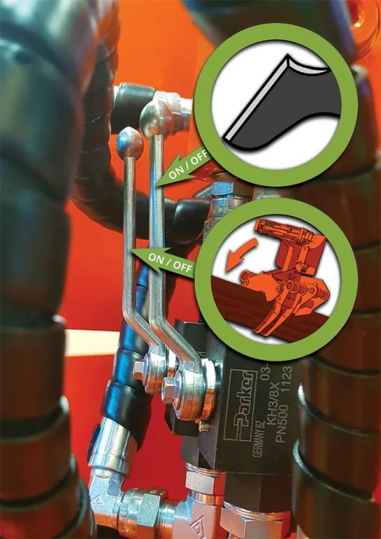 Fällgreifer Energieholzgreifer Kran Biojack 300 – Bild 8