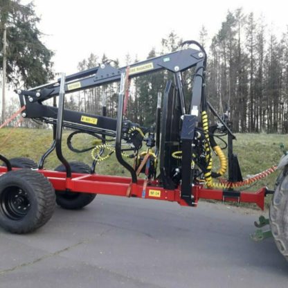 Möre Maskiner Rückewagen Sf 14 Kran 8.5m sehr stabil Druckluftbremse