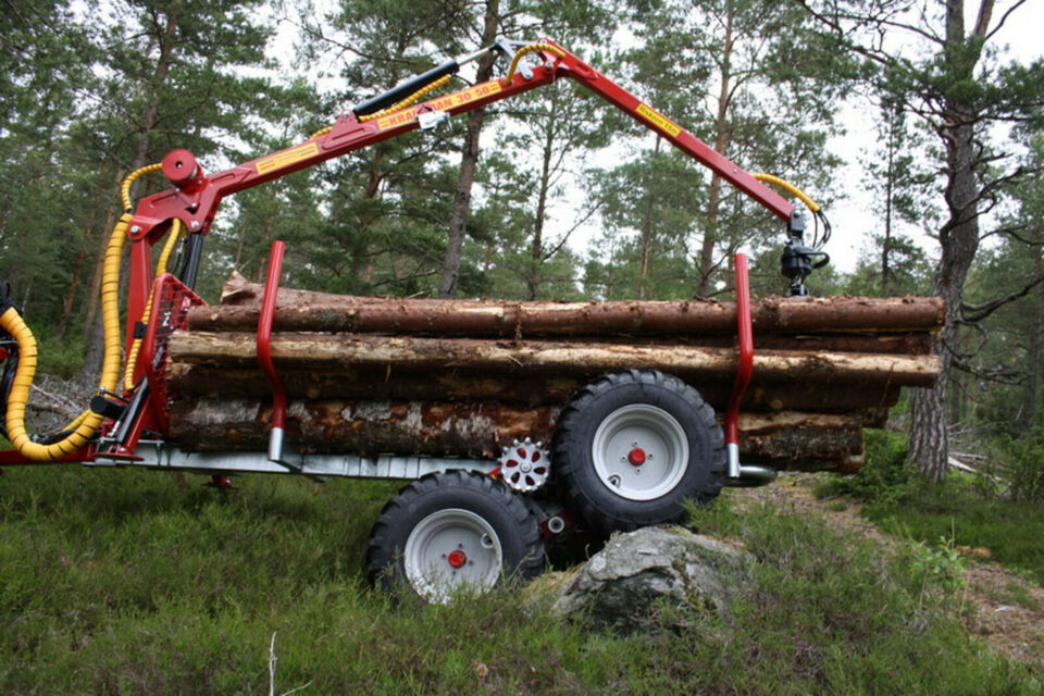 Rückewagen Kranman T1750 mit 30-50 Kran inklusive Eigenantrieb für ATV UTV Traktor Quad – Bild 6