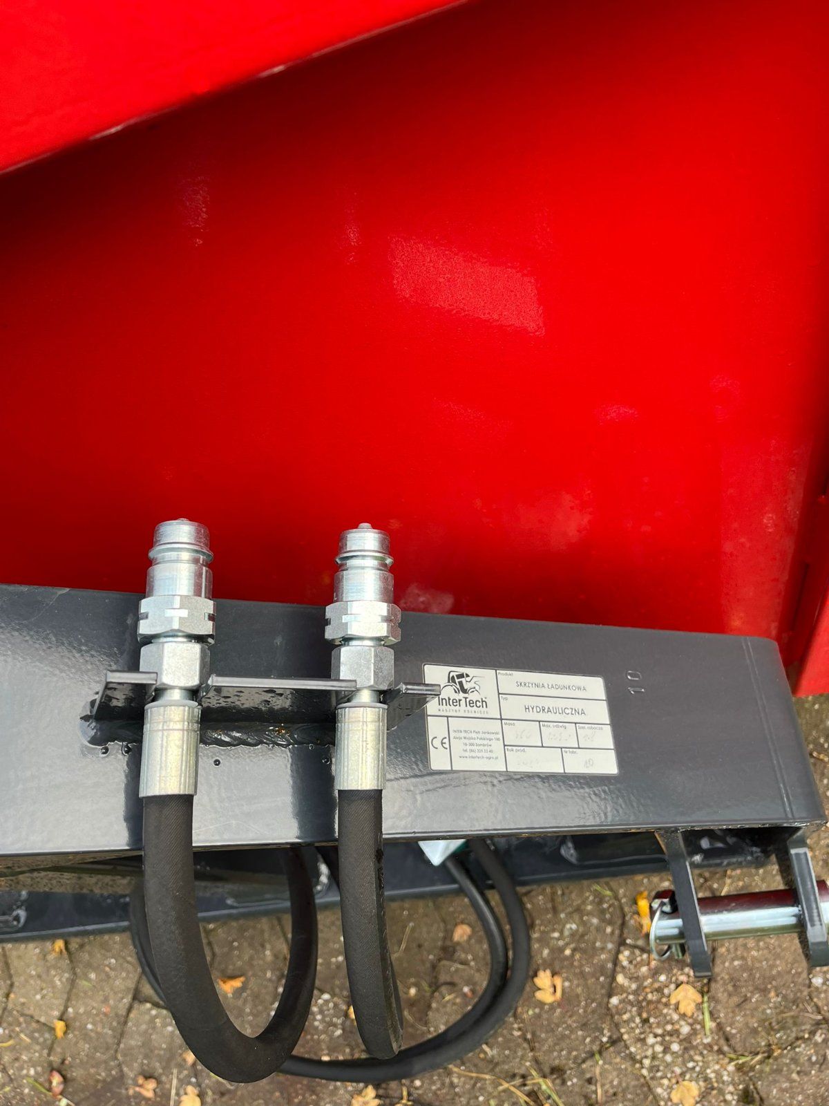 Heckcontainer hydraulisch kippbar, rot 1,6m – Bild 7