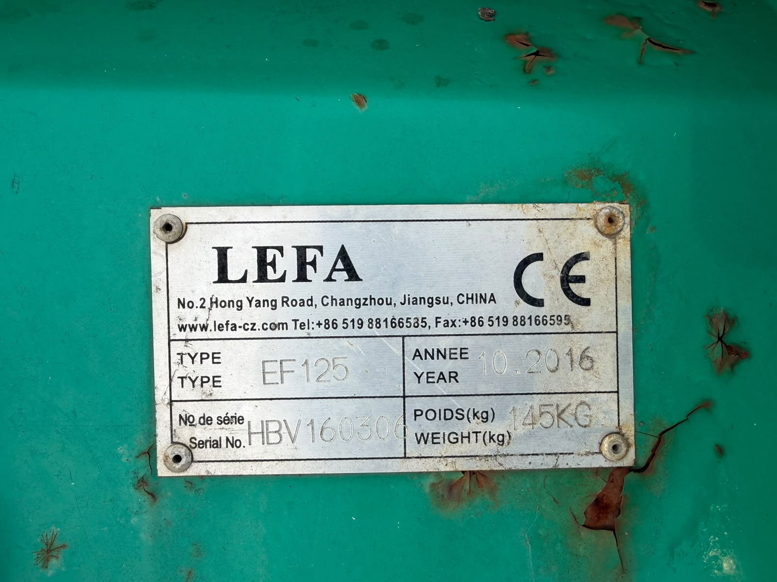 Lefa EF125 Heckmulcher Messermulcher Mäher – Bild 8