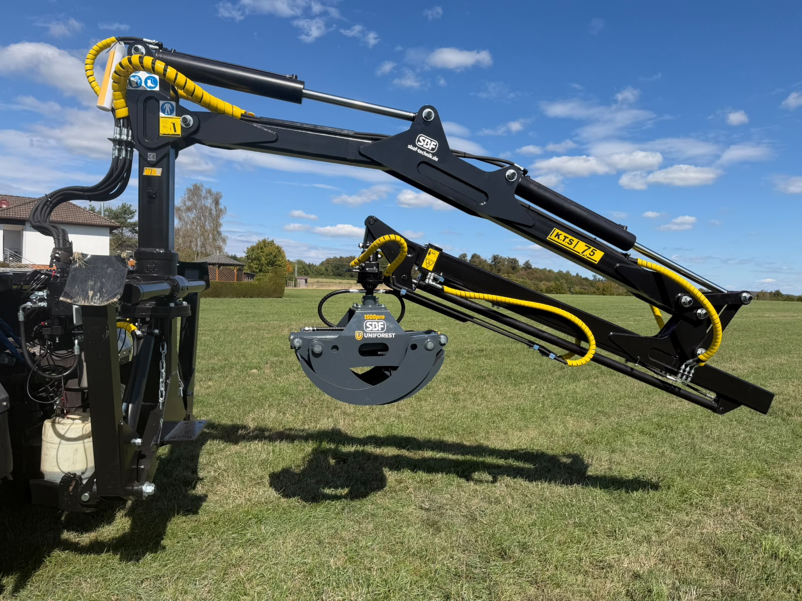 KTS Kran K750 7,5m Teleskop Rückewagen Forstkran Rückekran Ladekran Dreipunktkran – Bild 11