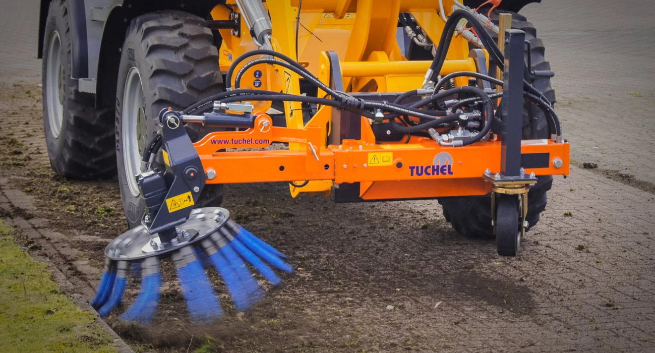 Tuchel Wildkrautbürste Unkrautbürste Besen Traktor Bagger SBF – Bild 2