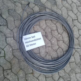 Stahlseil für Winde Hochverdichtet 10mm und 60m lang
